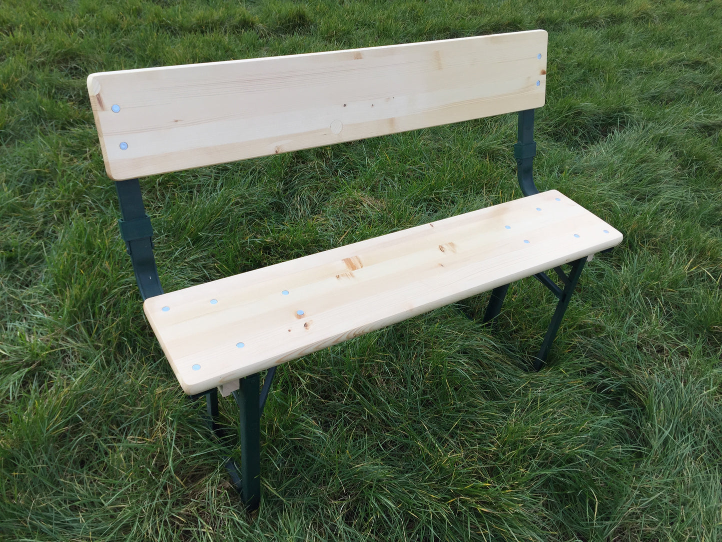 Bierbank 110 cm x 25 cm met rugleuning KING ® - tweede keuze