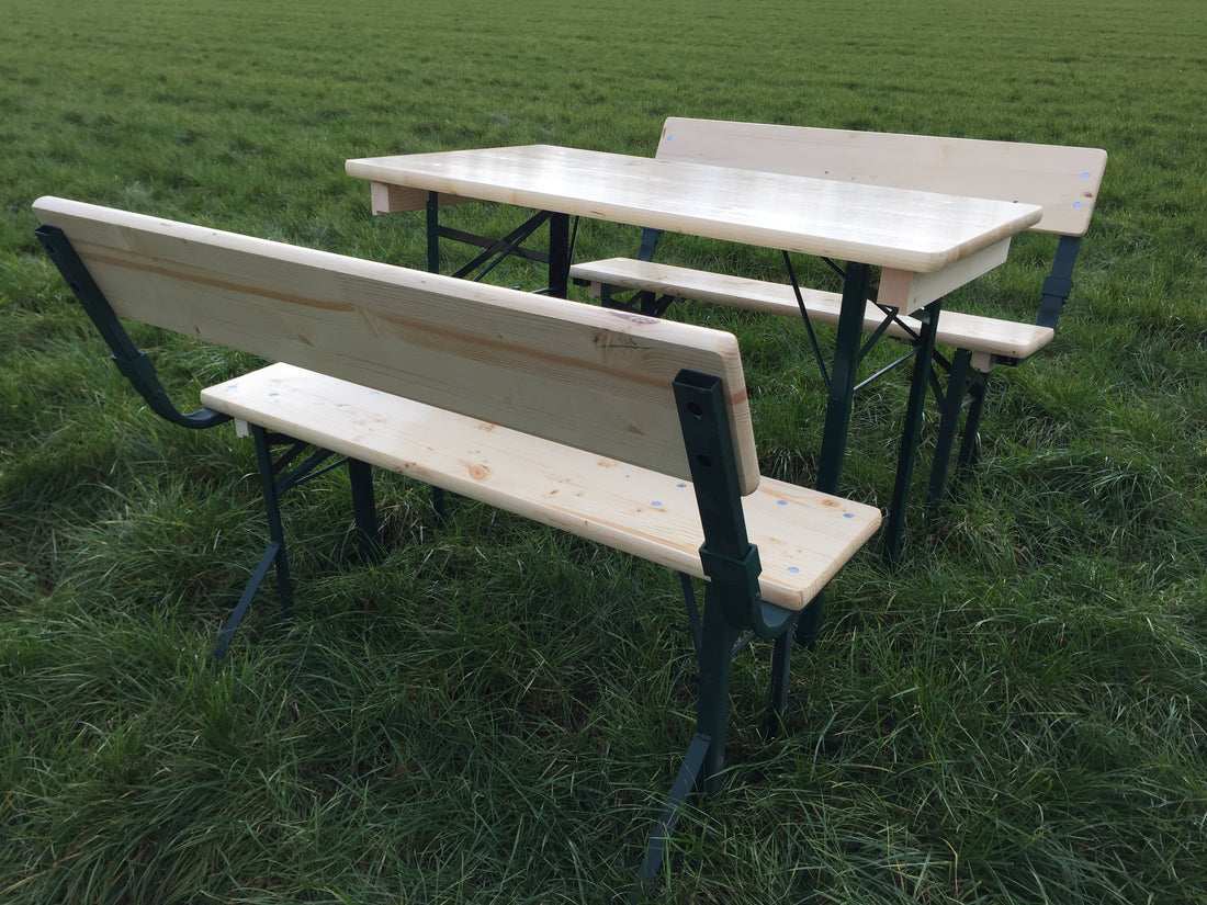 Bierbank 110 cm x 25 cm met rugleuning KING ® - tweede keuze – foto 6