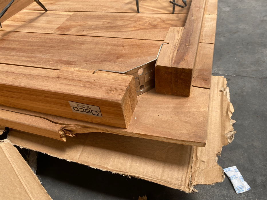 Tuintafel teak 250 x 100 cm - tweede keuze