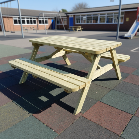 Picknicktafel 140 cm KING ® / 4cm dikte – Vuren