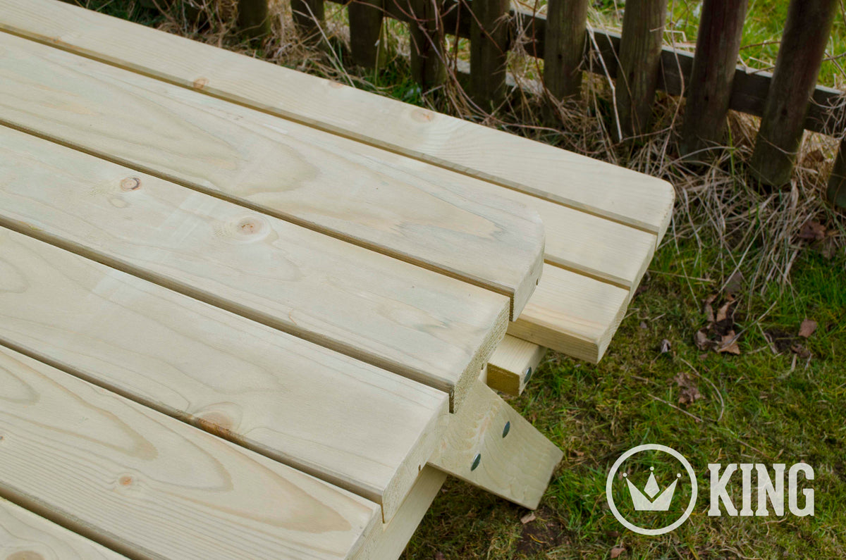 Picknicktisch 180 cm KING ® / 4 cm Dicke