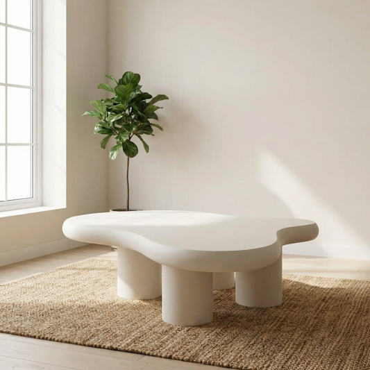 Liora Flow Salontafel – Crème Organisch Meesterwerk