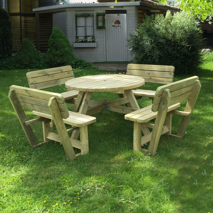 Picknicktafels met rugleuningen