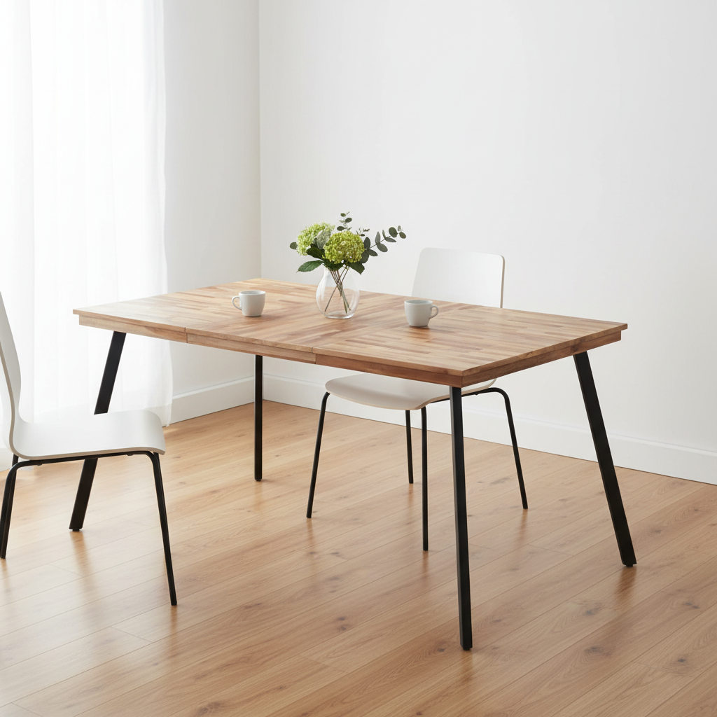 Acacia eettafel 169cm minimaal gestyleerd