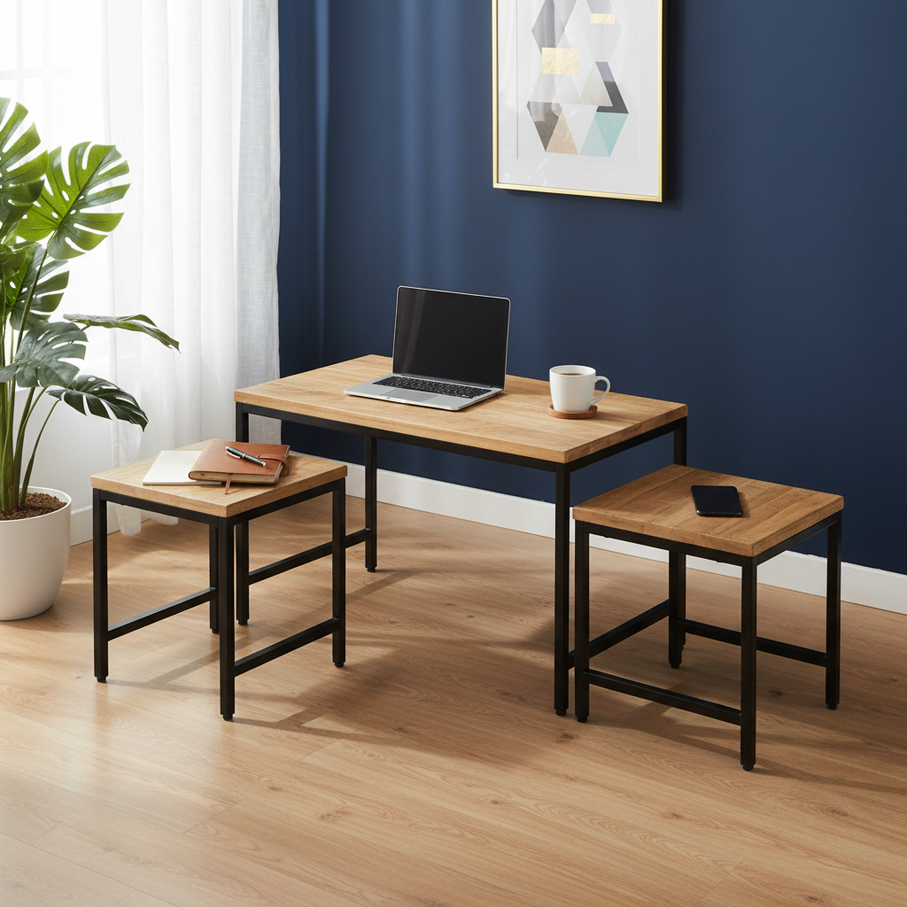 Alle 3 tafels in modern appartement