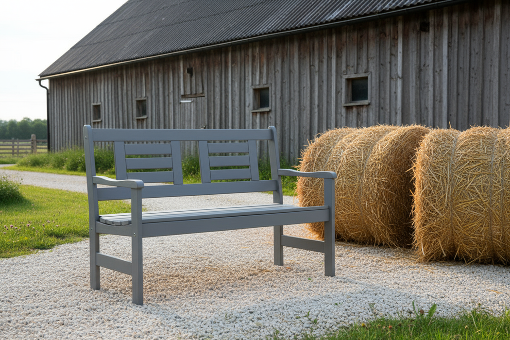 Gartenbank 120 cm Amelie 2-Sitzer KING ® Dunkelgrau