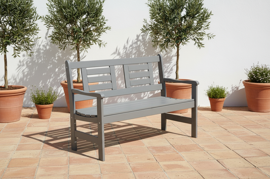 Tuinbank 120 cm Amelie 2-zits Donker Grijs