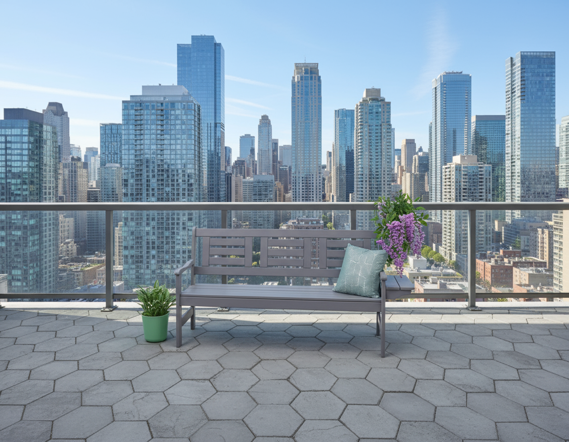 Banc de jardin 155 cm Amélie 3 places gris foncé