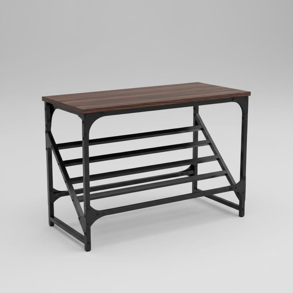 Angle view - gray background