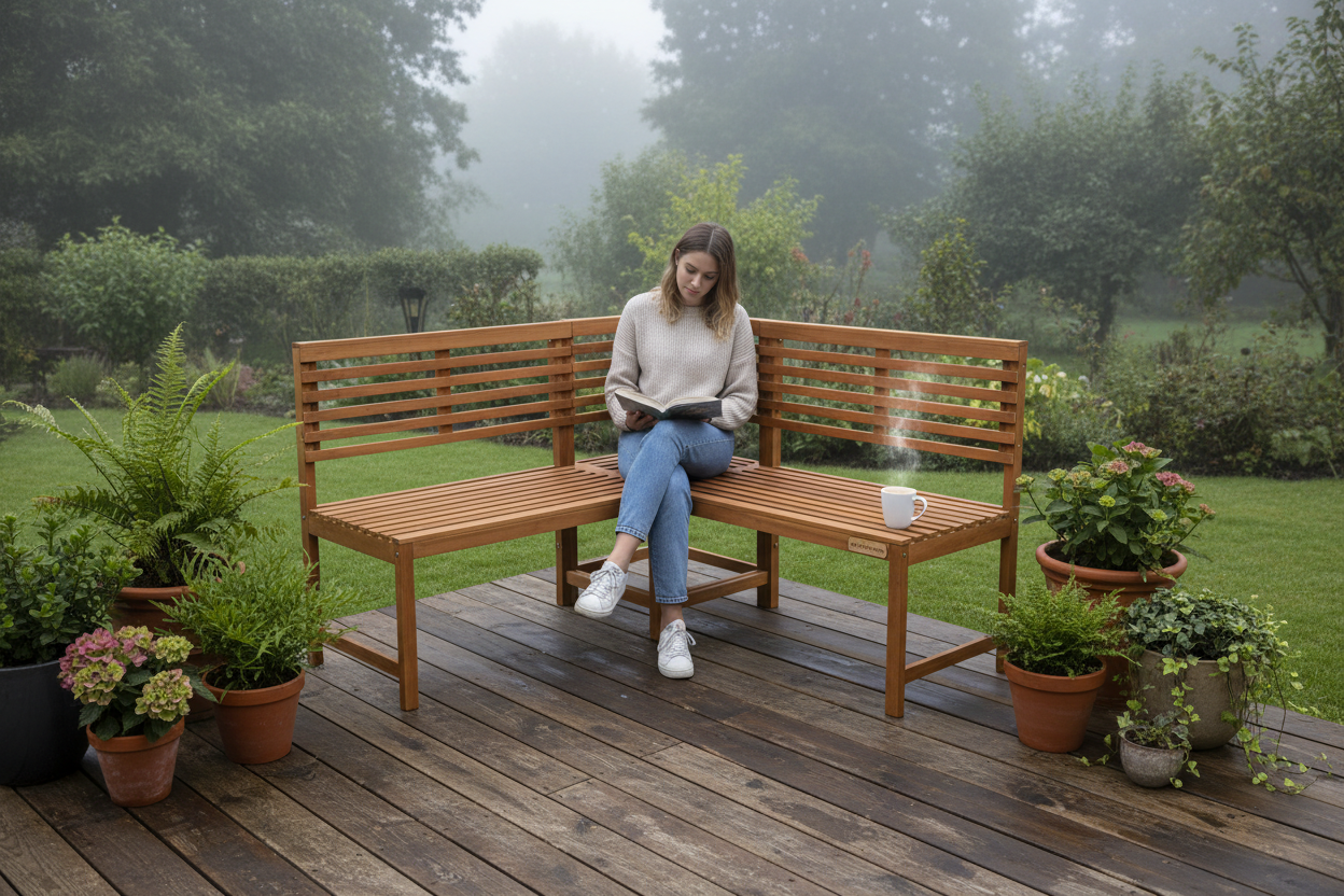 Backyard morning lifestyle