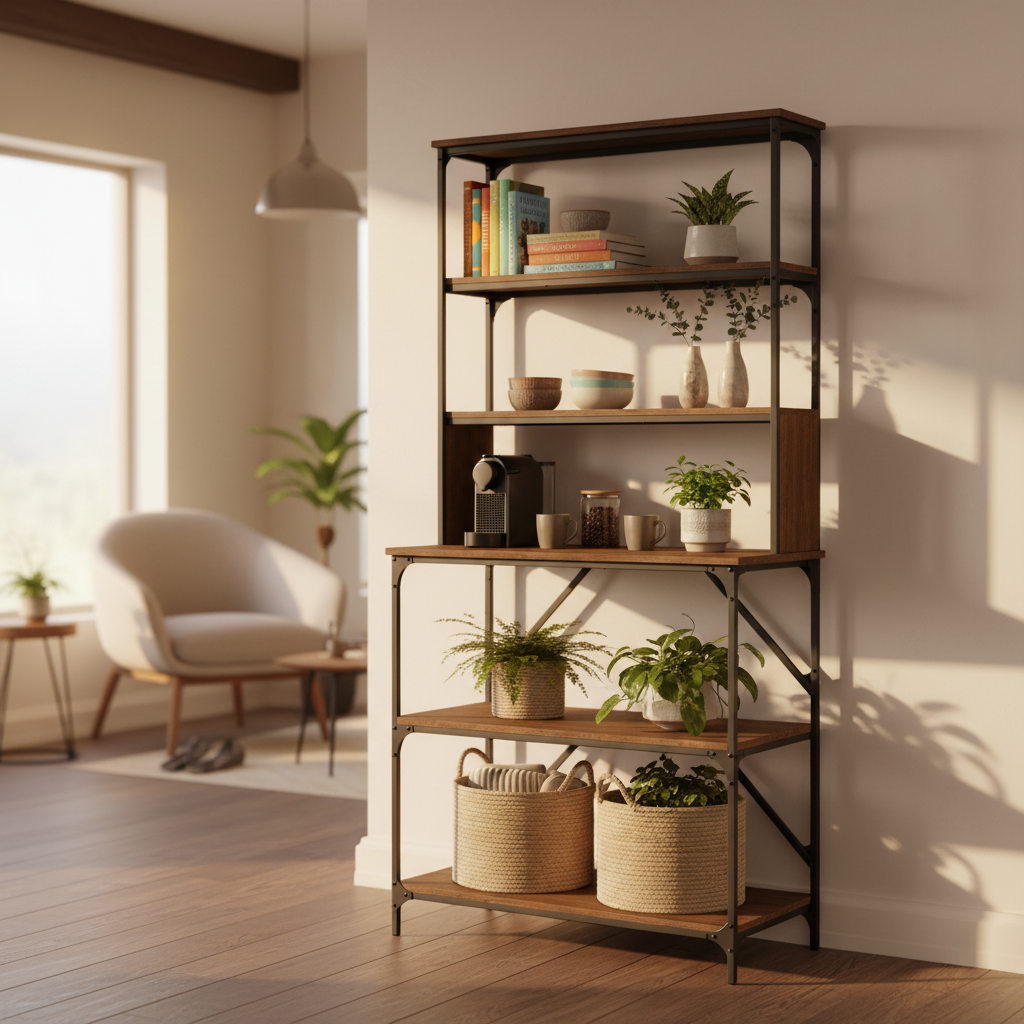 Bakkersrek bruine eikenkleur 180cm