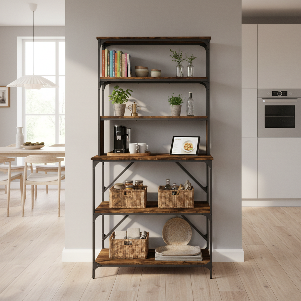 Bakkersrek gerookt eiken 180cm