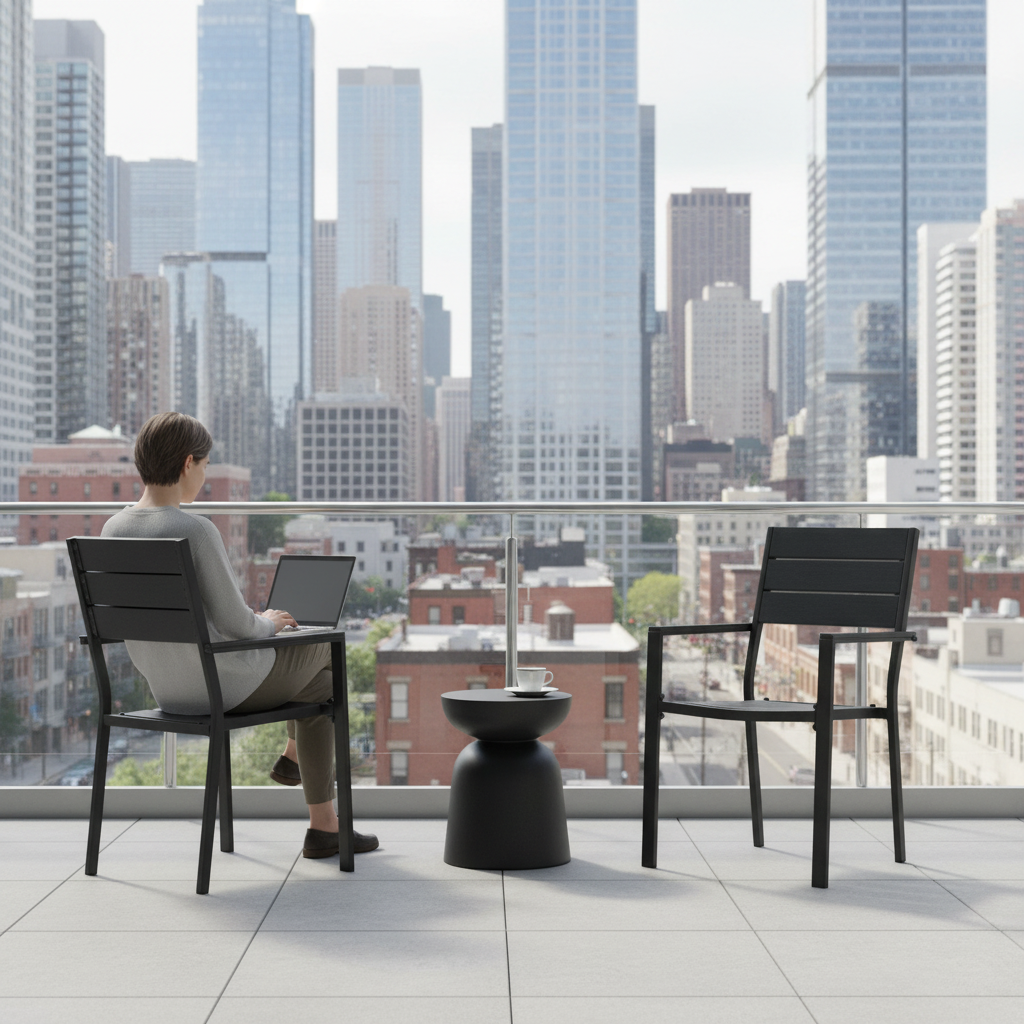 Balkon workspace