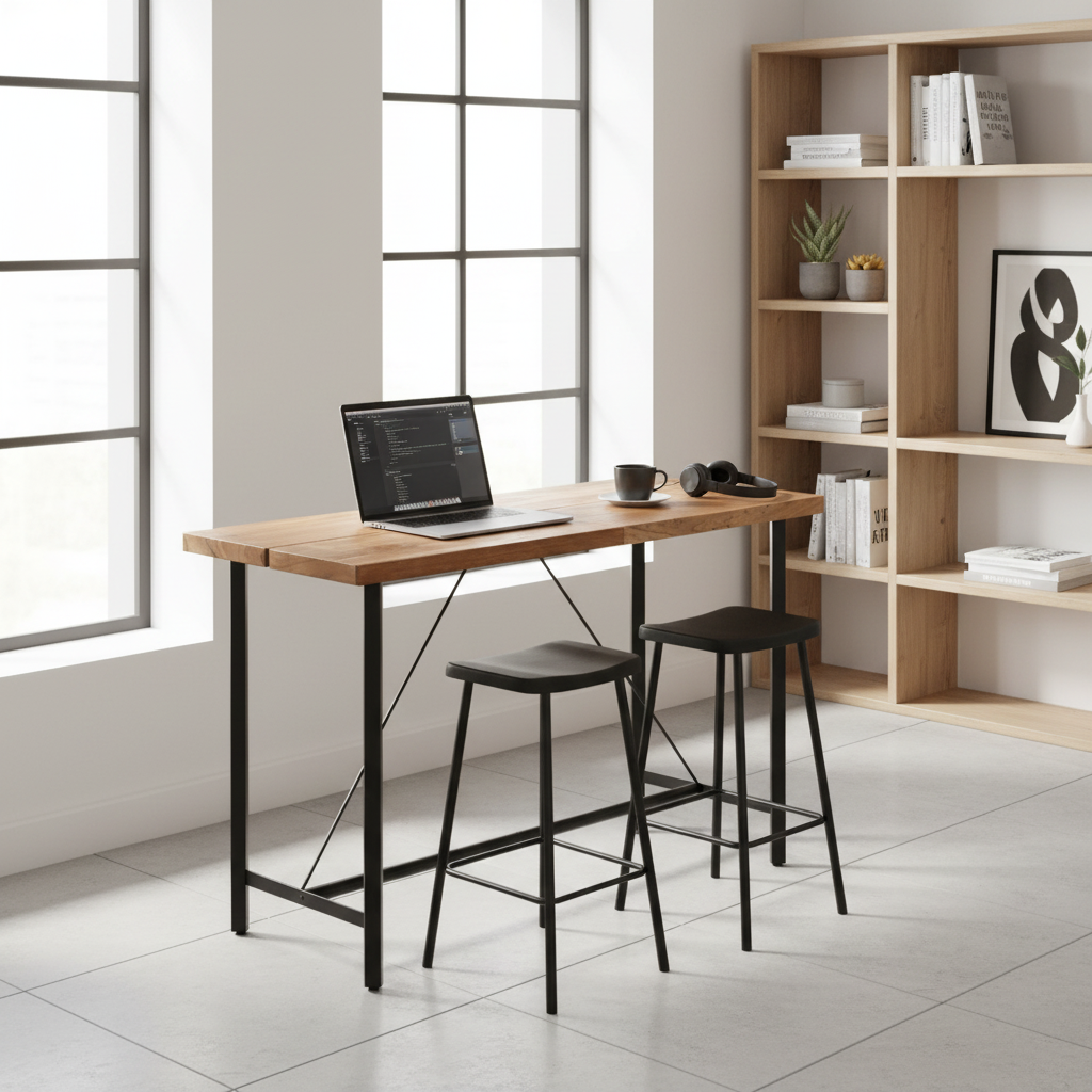 Bartafel als werkplek