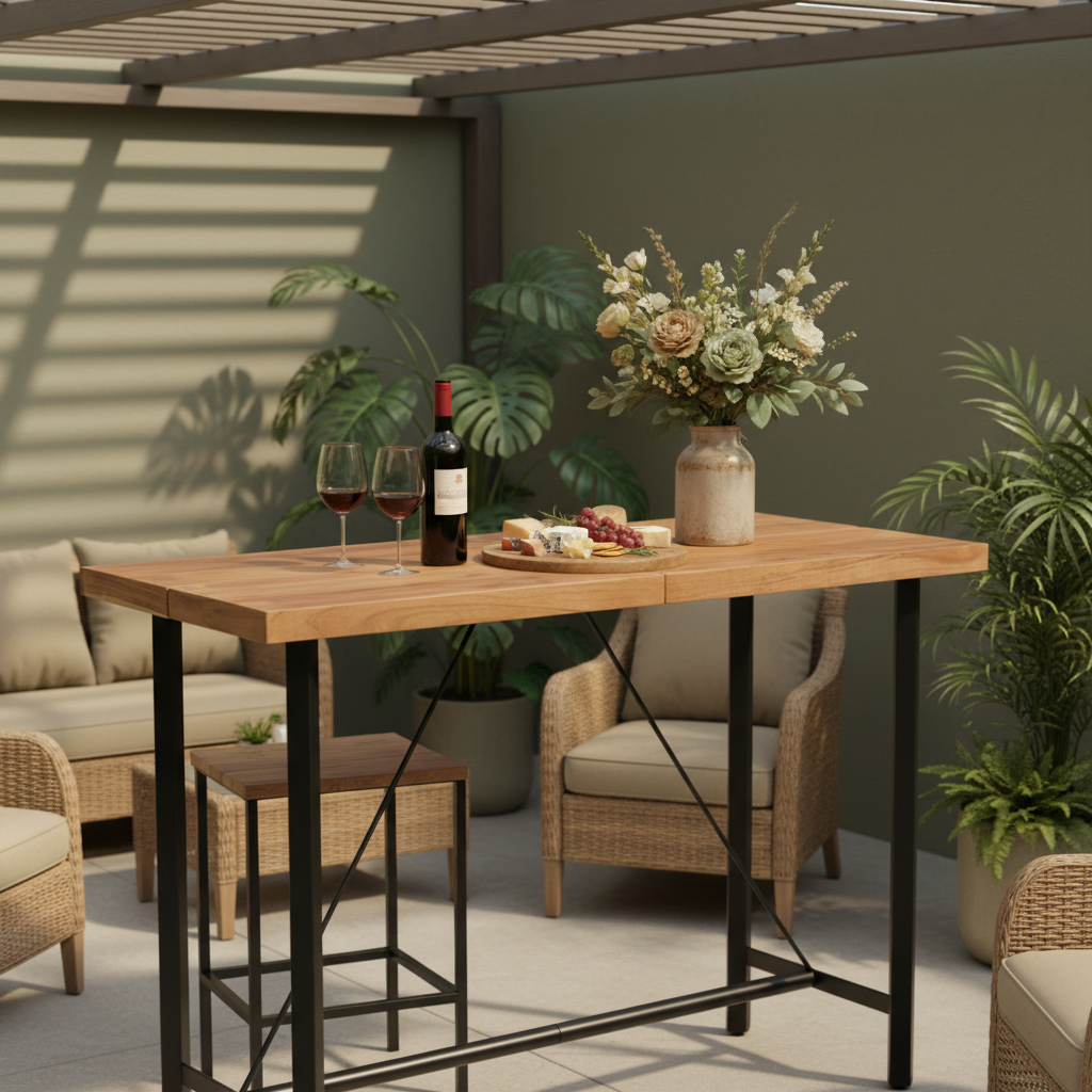 Bartafel onder pergola - gestyled