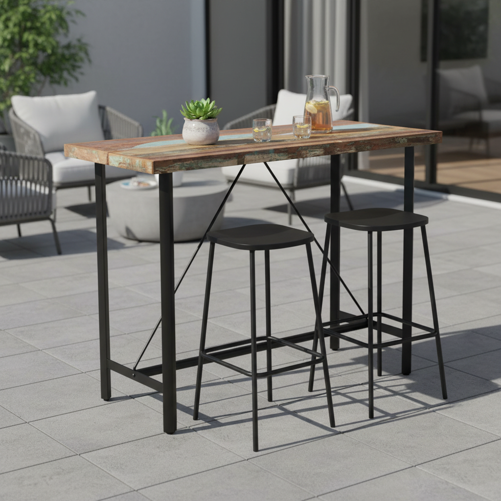 Bartafel op modern terras