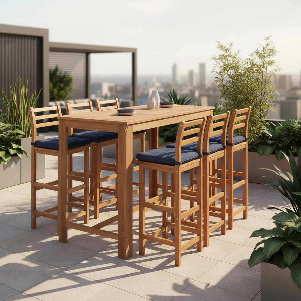 Bartafelset in moderne stadstuin