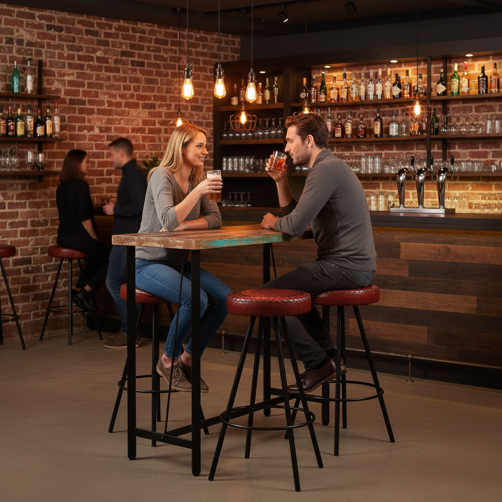 Bartafelset in stijlvolle bar