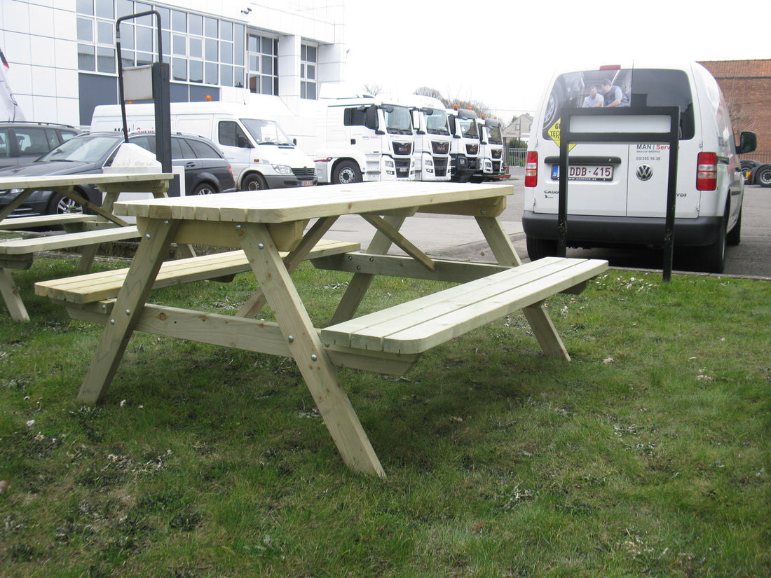 Picknicktafel 180 cm KING ® / 4 cm plankdikte