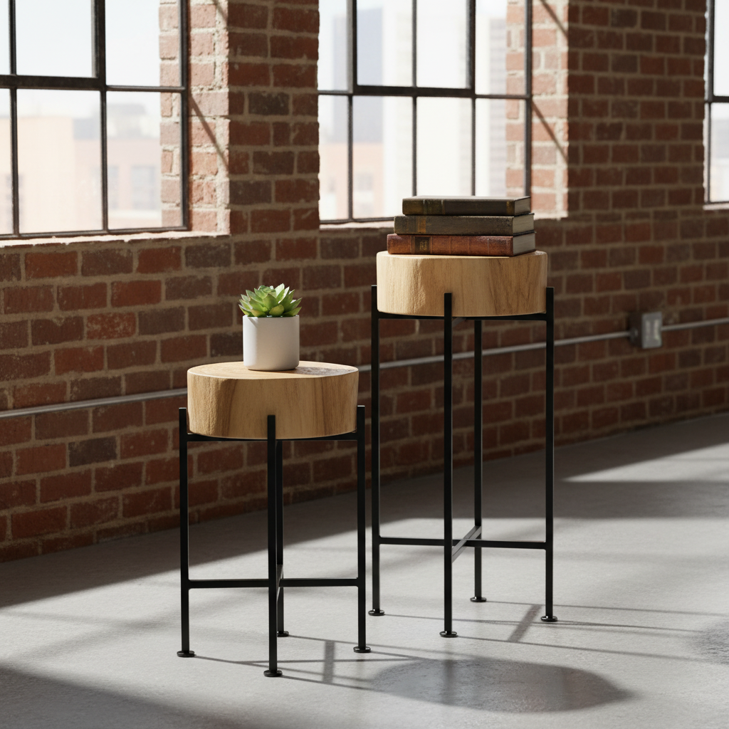 Beide stukken in industriële loft