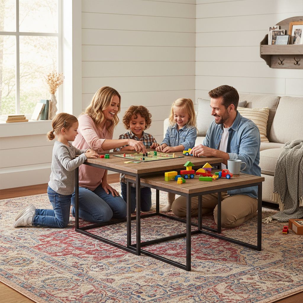 Beide tafels in rustieke farmhouse