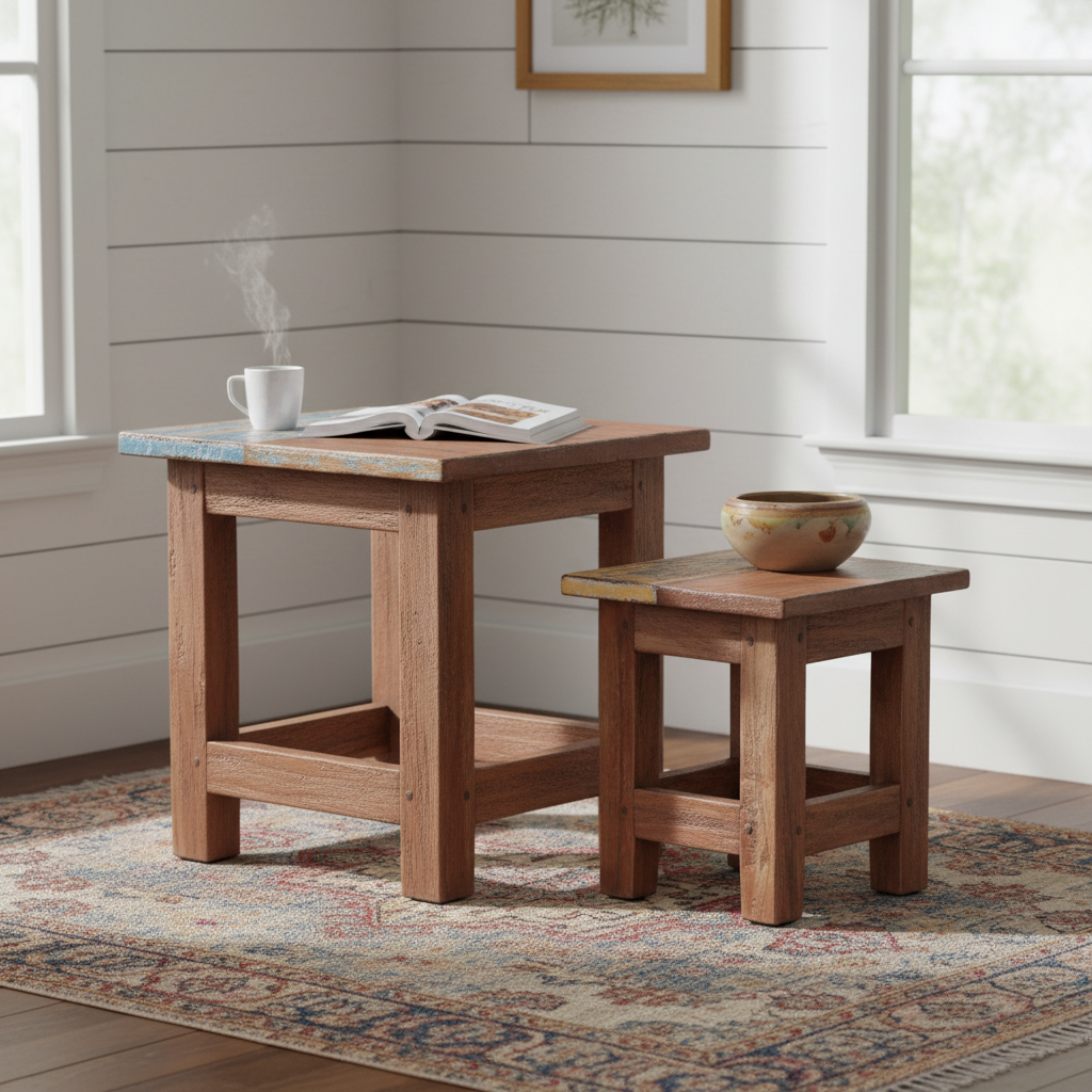 Beide tafels in rustieke farmhouse