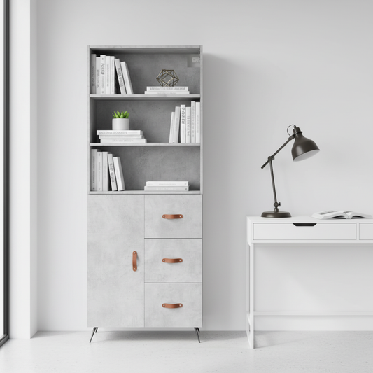 Betongrijs Kast – Thuiskantoor