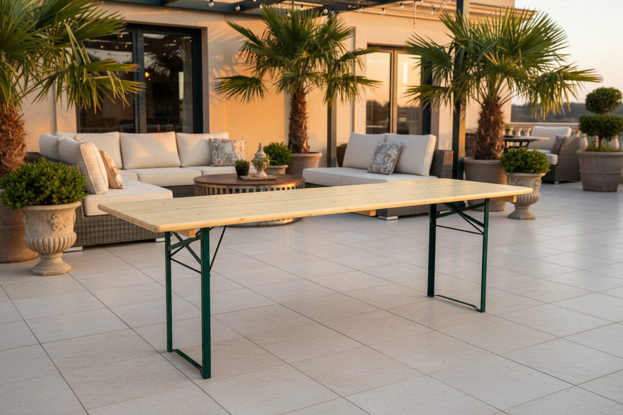 Biertafel 220cm luxe terras