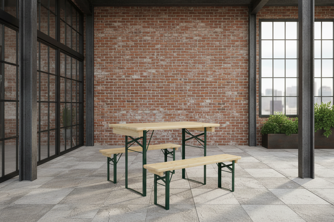 Biertafelset 110cm industrieel