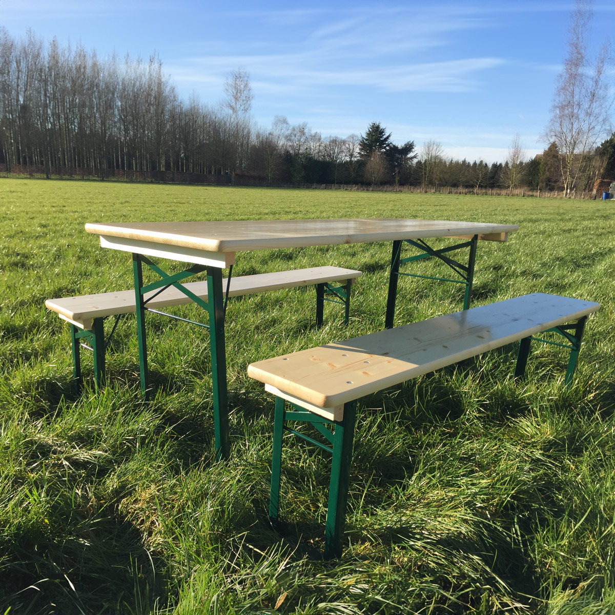 1 x Biertafelset (160 cm x 70 cm) (2de Keuze)