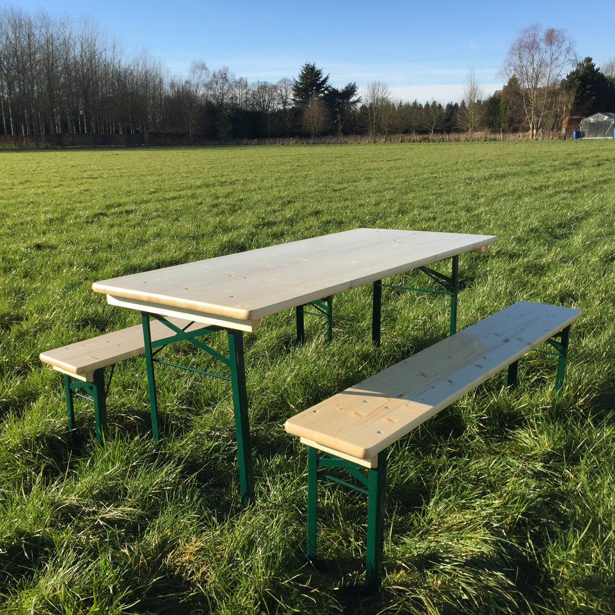 1 x Biertafelset (160 cm x 70 cm) (2de Keuze)