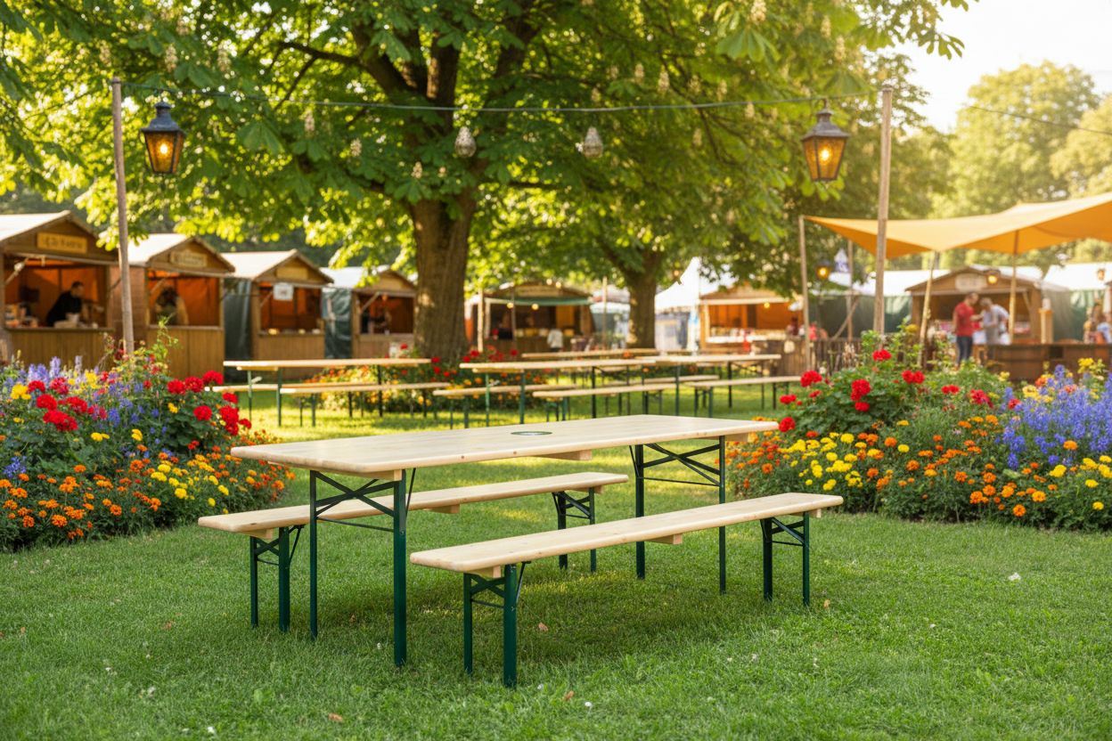 Biertafelset in biertuin