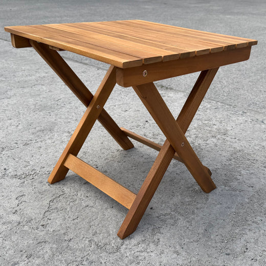 Vierkante hardhouten bijzettafel - opklapbaar – Acacia