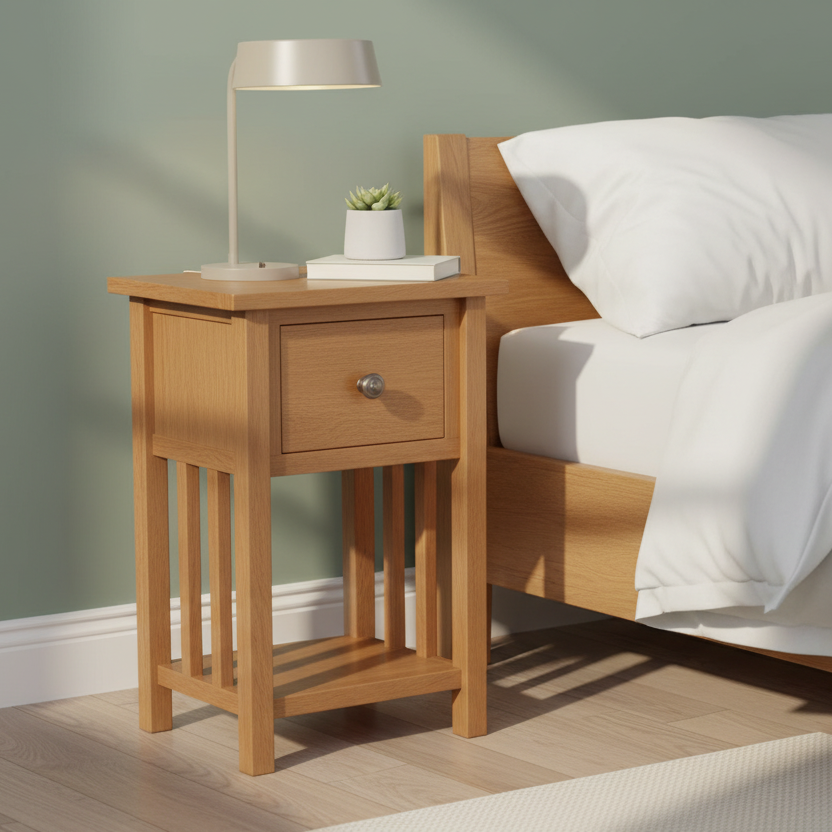 Bijzettafel als nachtkastje
