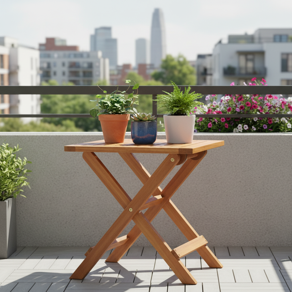 Bijzettafel als plantenstandaard