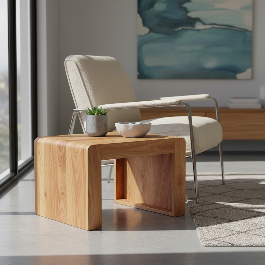 Bijzettafel bij fauteuil