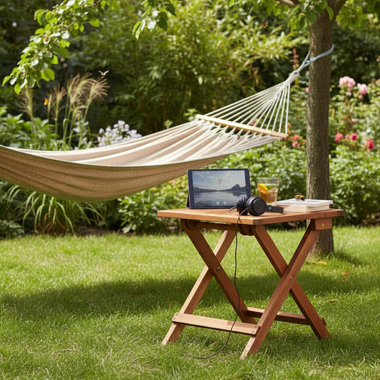 Bijzettafel bij hangmat