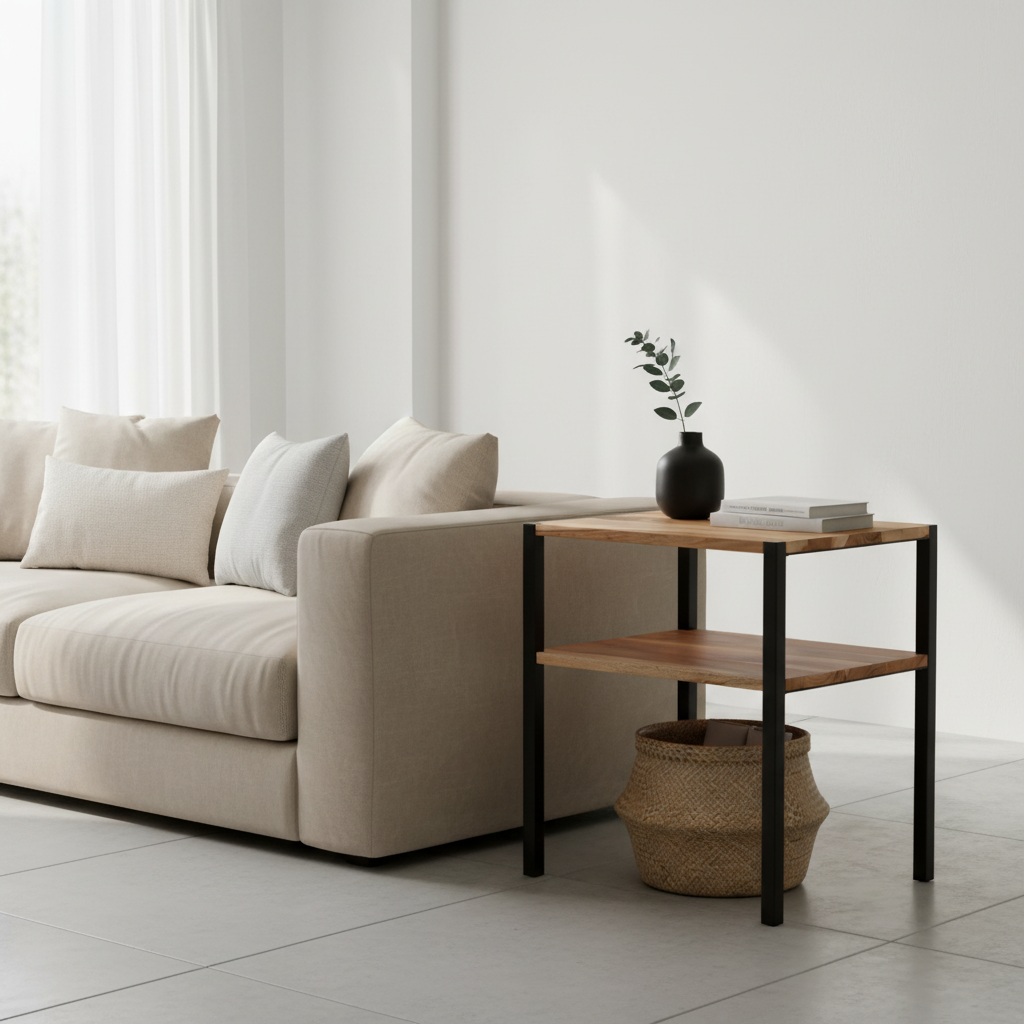 Bijzettafel in moderne woonkamer