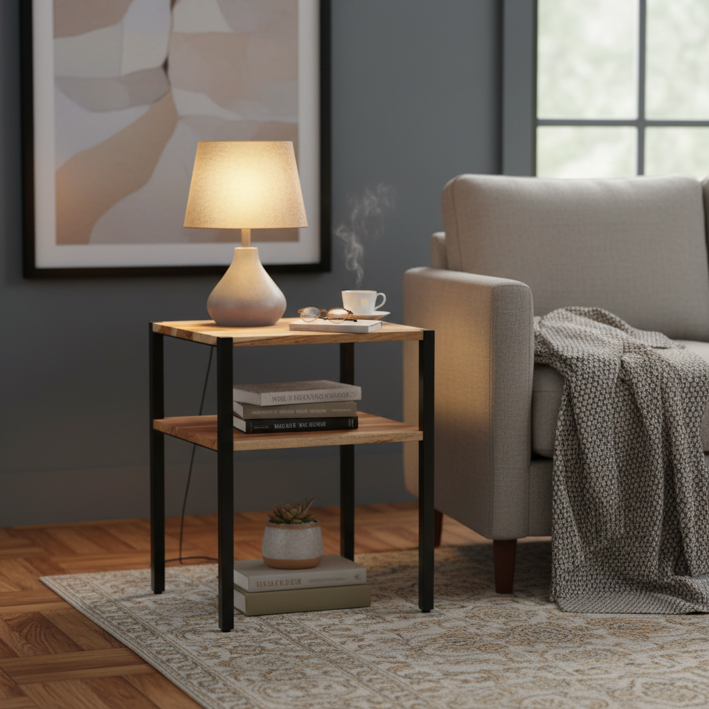 Bijzettafel in slaapkamer