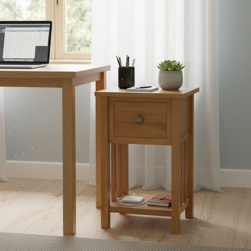 Bijzettafel in thuiskantoor