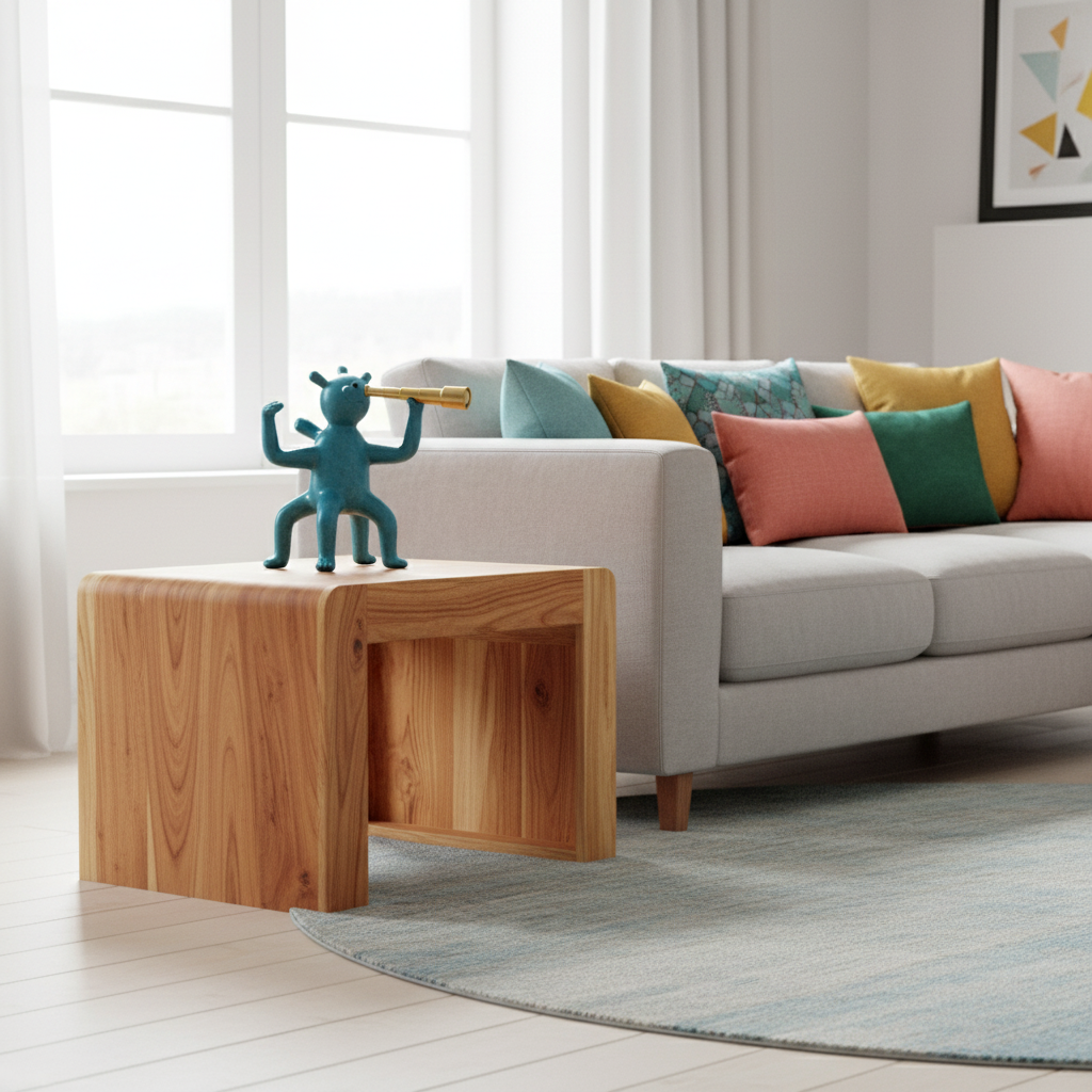 Bijzettafel in woonkamer