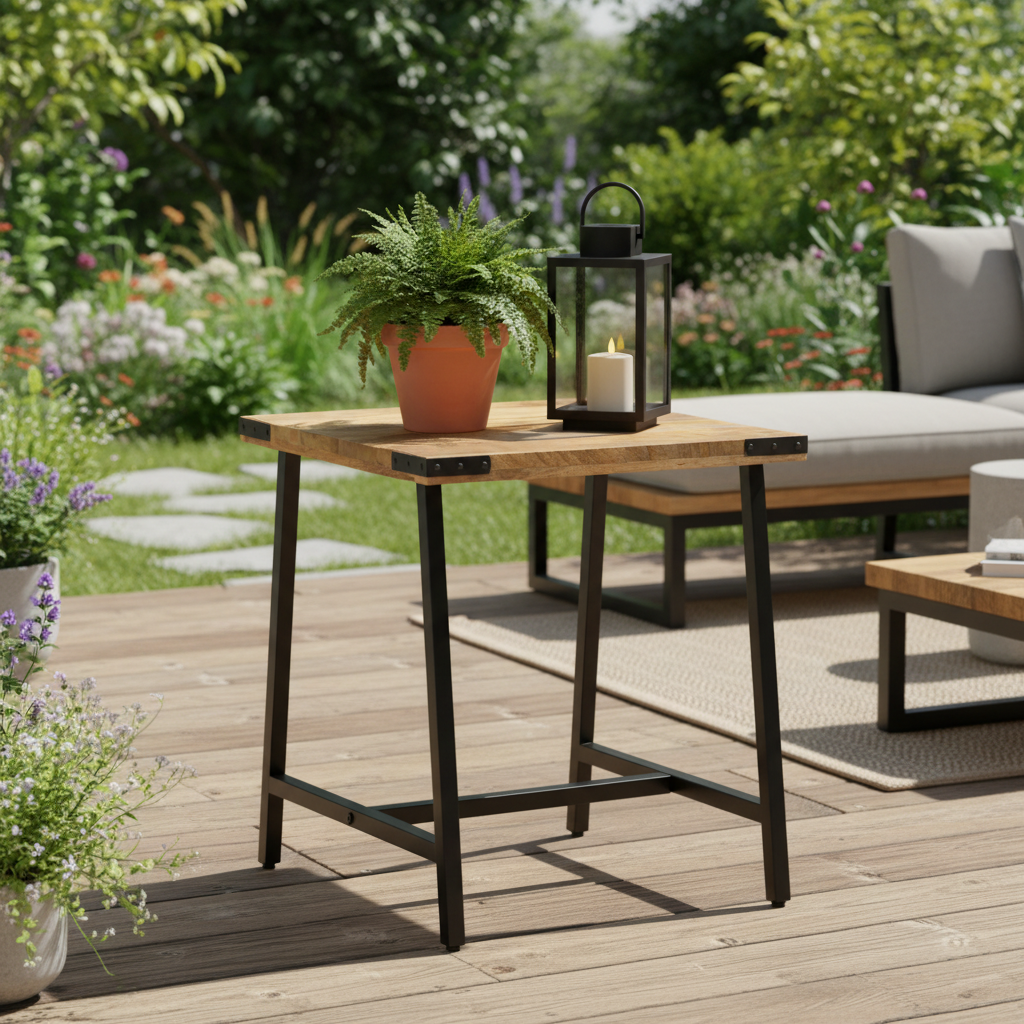 Bijzettafel op terras