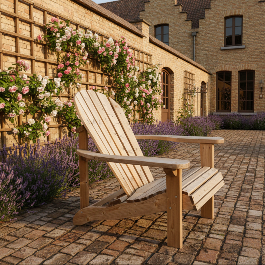 Binnenplaats met klimrozen