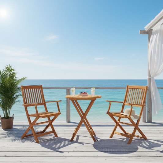 Bistroset op kustdeck