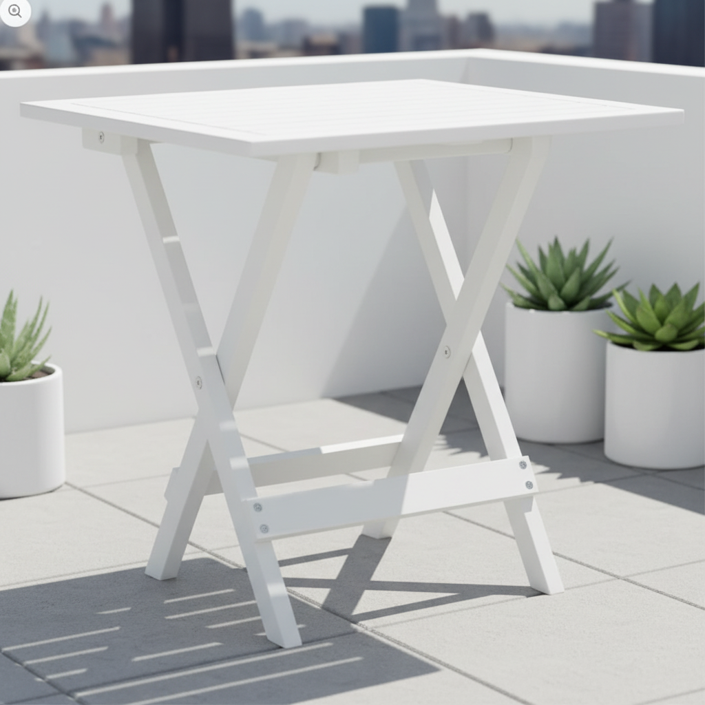 Bistrotafel op zonnig terras