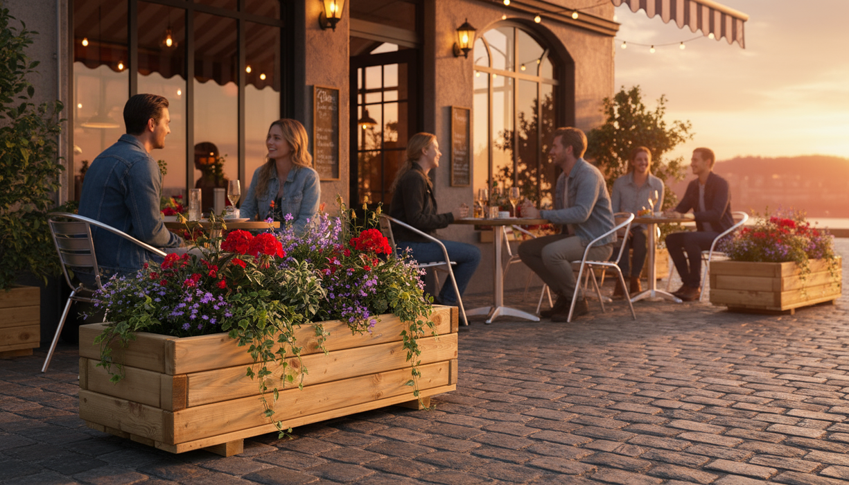 Bloembak rechthoek (25 x 82 x 34 cm) KING ®