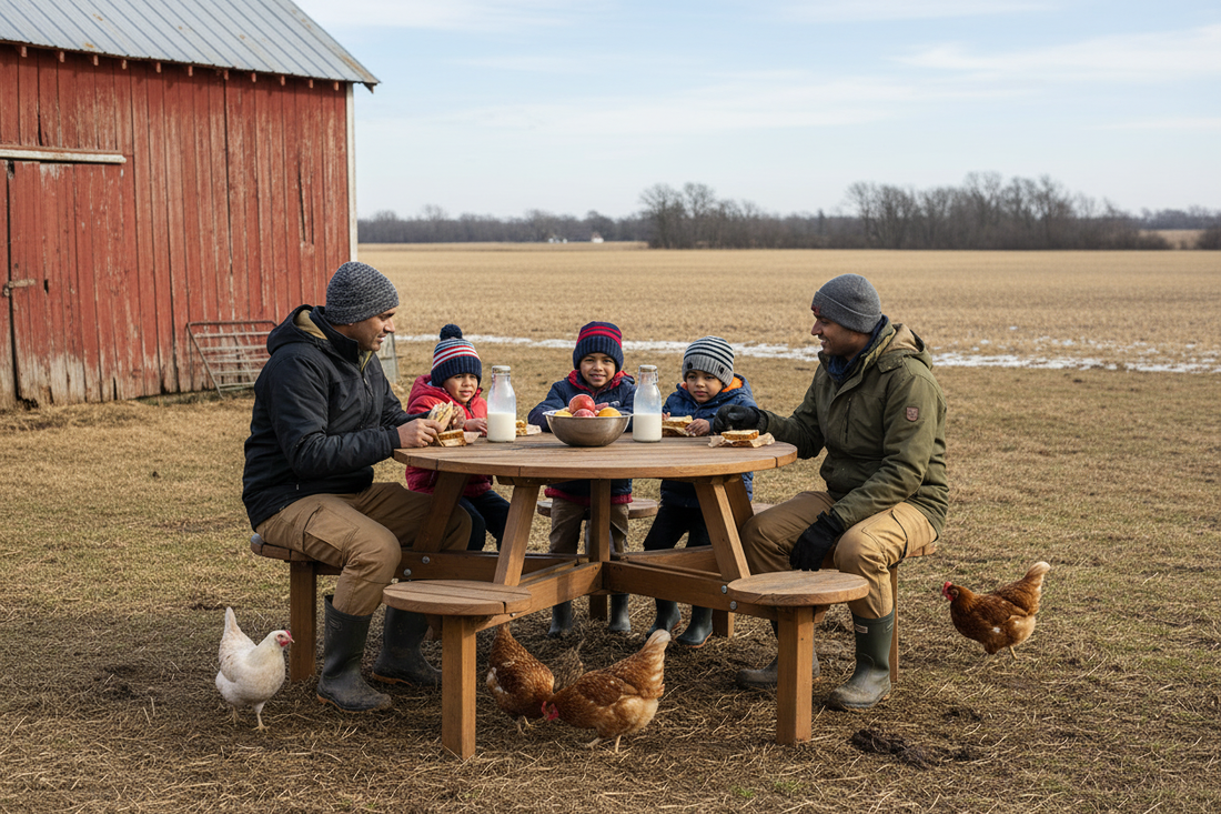 Boerengezin lunch op boerderij 18 dec 12:14