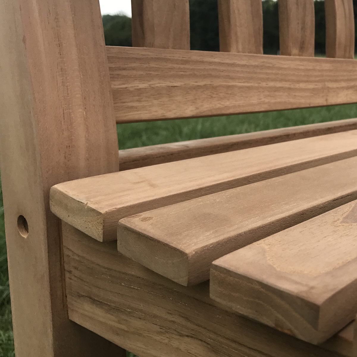 Banc de jardin en teck 150 cm | Bretagne | 4 cm d'épaisseur de jambe | Tekora