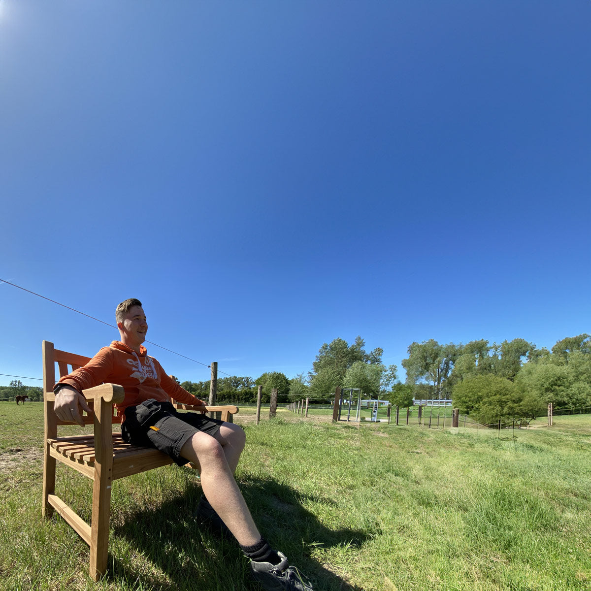 Teak tuinbank 120 cm | Dordogne | 5 cm pootdikte | Tekora