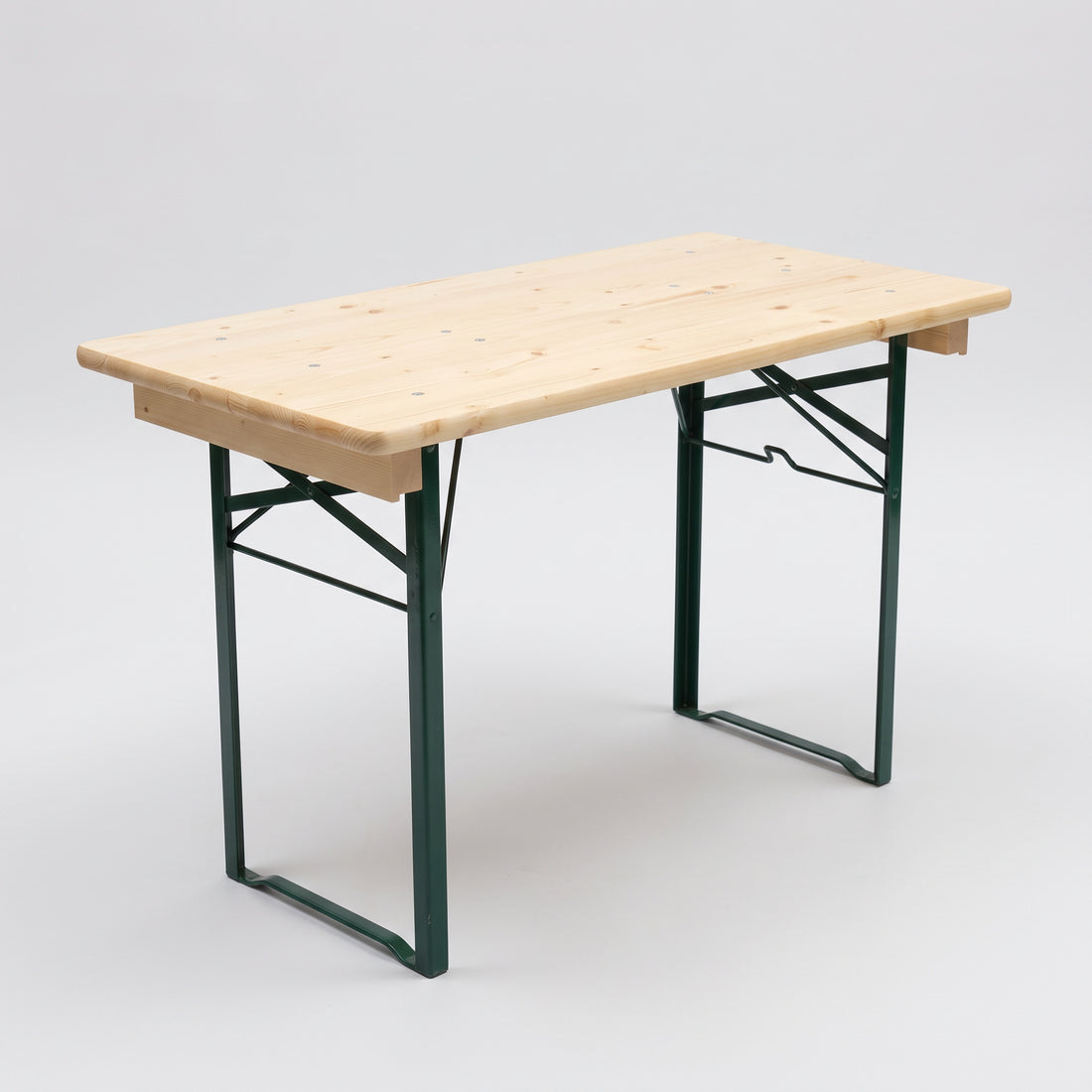 Opklapbare biertafel 110 x 60 cm KING op een lichte achtergrond